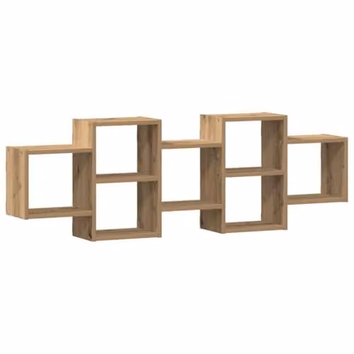 vidaXL Wall Shelf in Artisan Oak, Brown, W/D/H: 129 x 18 x 42 cm – 1