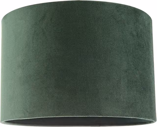 Happy Homewares Modern Round Fabric Lamp Shade in Green, Diameter: 30 cm – 5