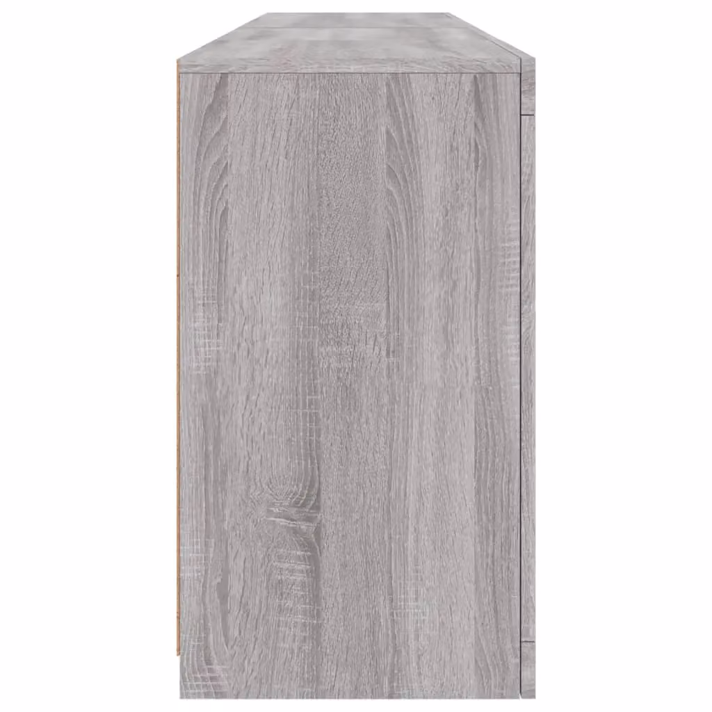 Berkfield Home Modern Sideboard with Integrated LED Lights in Grey Sonoma, W: 164 cm, D: 37 cm, H: 67 cm – 5