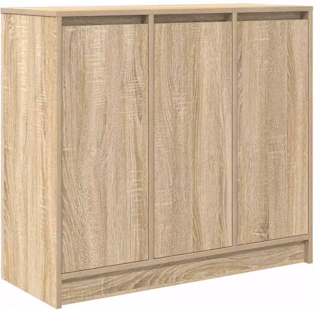 Berkfield Home Sonoma Oak Sideboard in Beige, W/D/H: 85 x 34 x 76 cm – 1