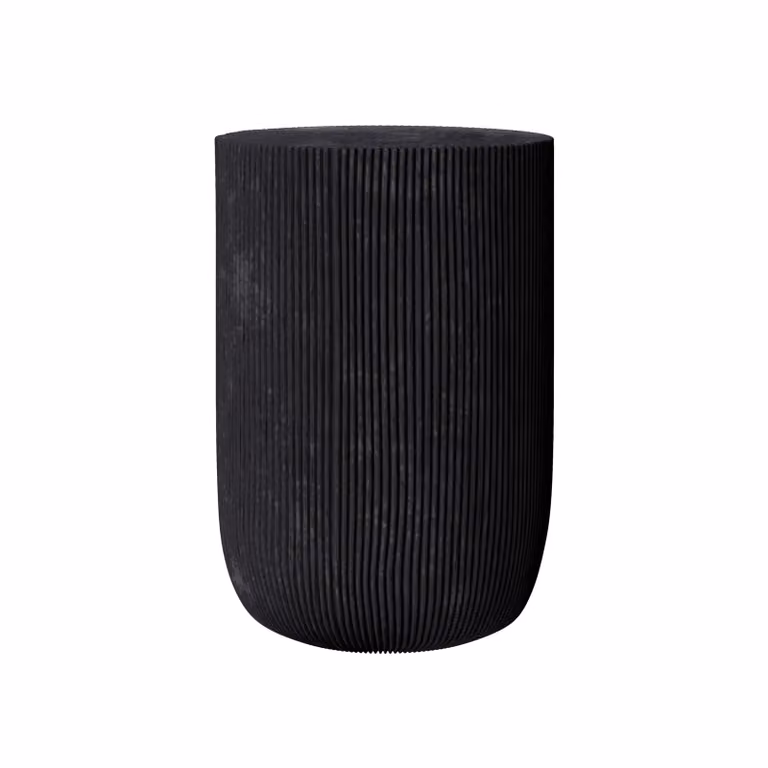 Dome Deco Art Deco Side Table in Black