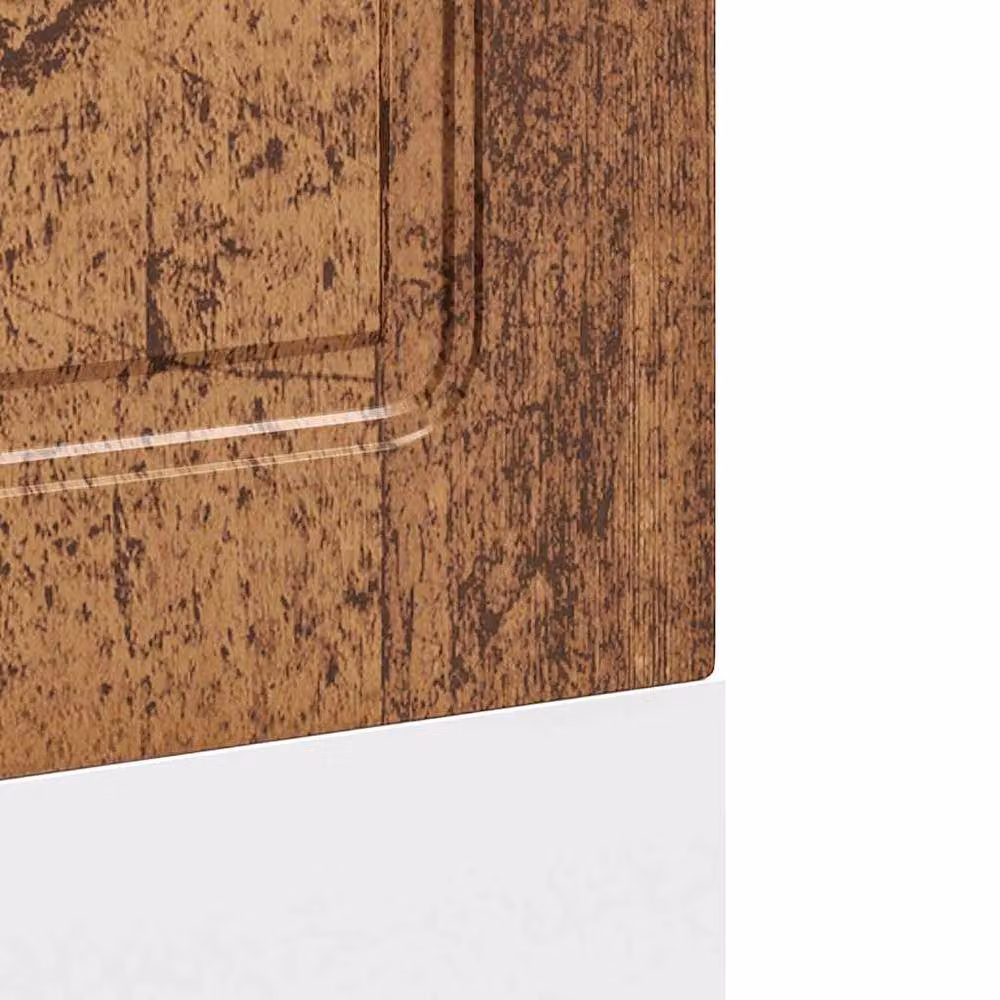 Berkfield Home Kalmar Dishwasher Panel in Old Wood Brown, W/D/H: 60 x 1.5 x 67 cm – 3