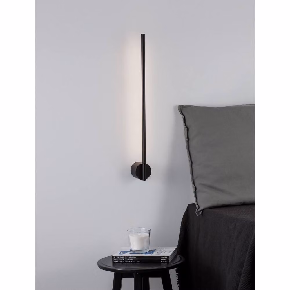 Nova Luce Aden LED Wall Lamp in Black Aluminium with 700Lm Warm White Light – 2