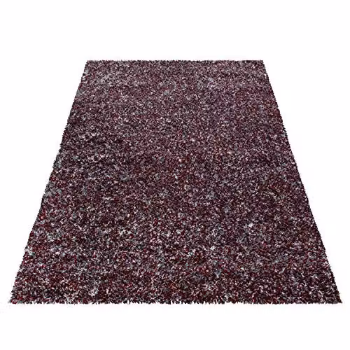 Bravich Red Blended Shaggy Rug, W/D/H: 120 x 170 x 1 cm – 3