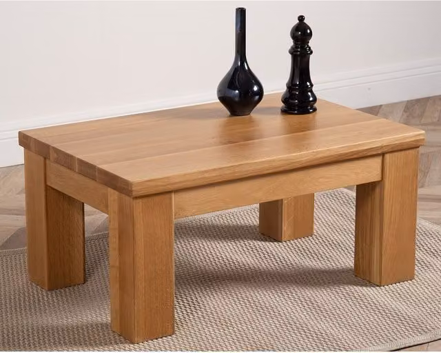 Thats Furniture Dakota Chunky Oak Coffee Table in Brown