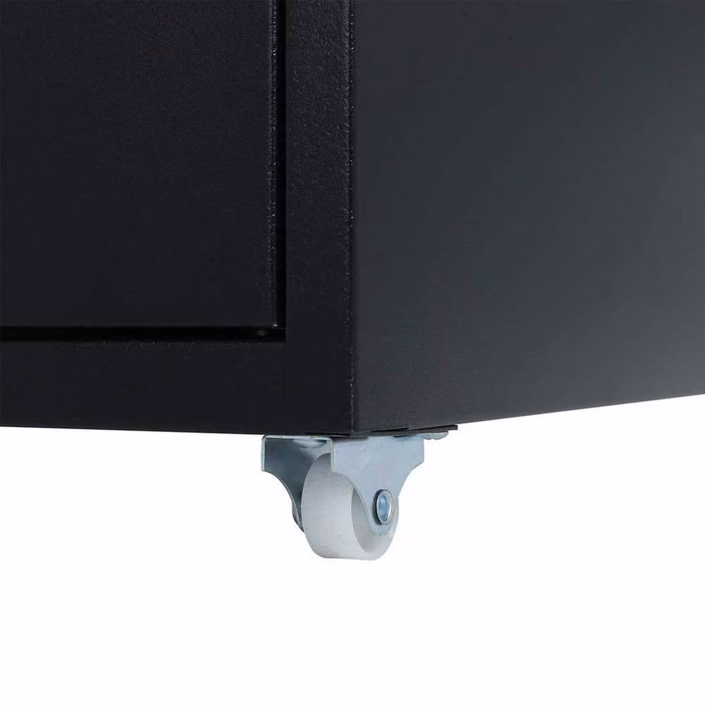 FLAVORA 8 Drawer Metal Filing Cabinet in Black – 2