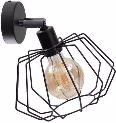 Netlighting Luna Wall Lamp Black, Diameter: 25 cm, E27