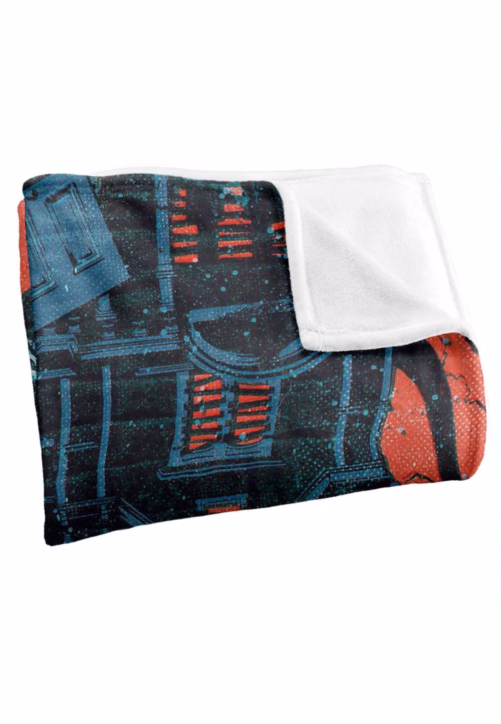 Stranger Things Eddie Munson Upside Down Creep House Poster Fleece Throw Blanket, White, W/D/H: 152 x 127 cm – 3