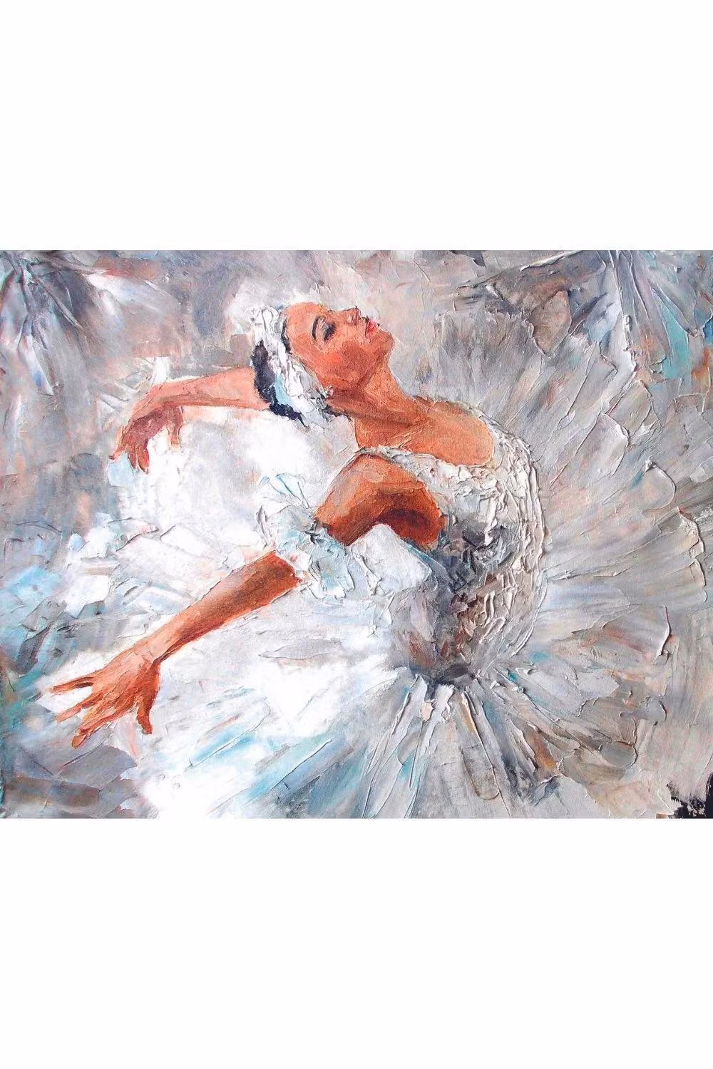 Origin Murals Ballerina Abstract Wall Mural in Grey, W: 350 cm, H: 280 cm – 2