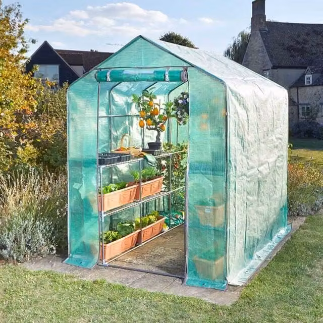 Garden Mile Large Green Gable Garden Greenhouse for Vegetable Growing