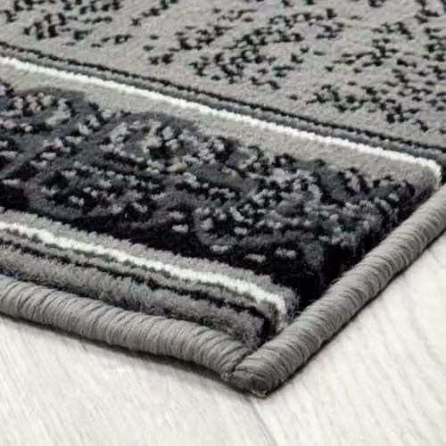 runrug Ethnic Tribal Hallway Runner Rug in Grey, W: 70 cm, L: 360 cm – 4