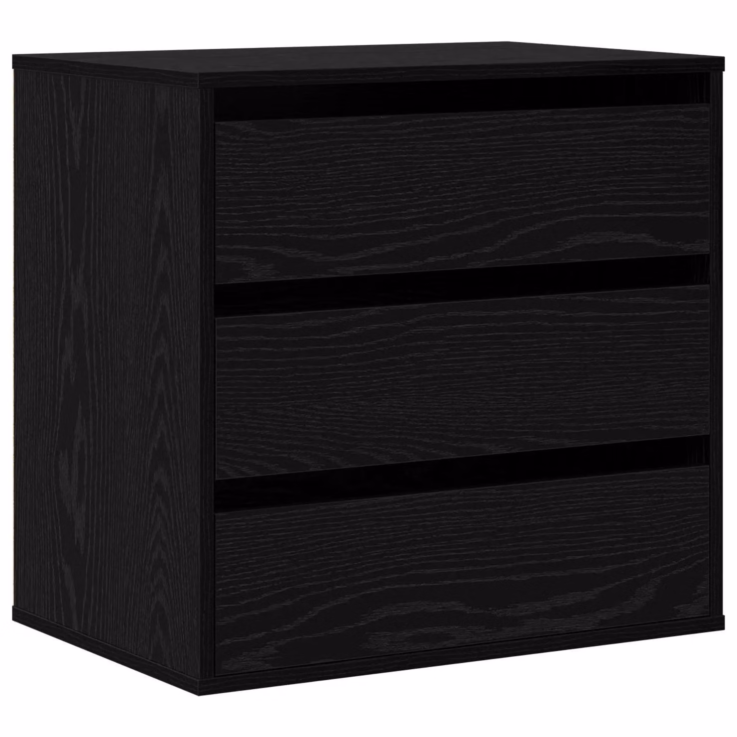 Berkfield Home Corner Chest of Drawers in Black Oak, W: 60 cm, D: 41 cm, H: 58 cm – 2