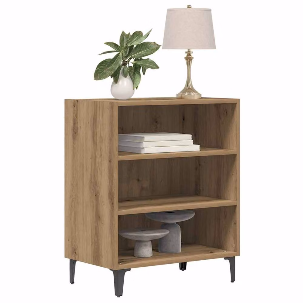 Berkfield Home Artisan Oak Sideboard in Brown, W/D/H: 57 x 35 x 75 cm – 2