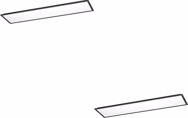 Loops 2 Pack Black Modern Semi Flush LED Ceiling Lights for Indoor Spaces