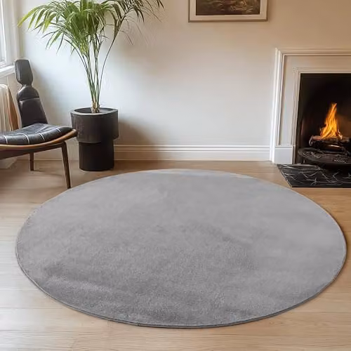 Desire Rugs Snuggly Washable Low Pile Area Rug in Anthracite Grey, W/D: 120 x 80 cm – 5