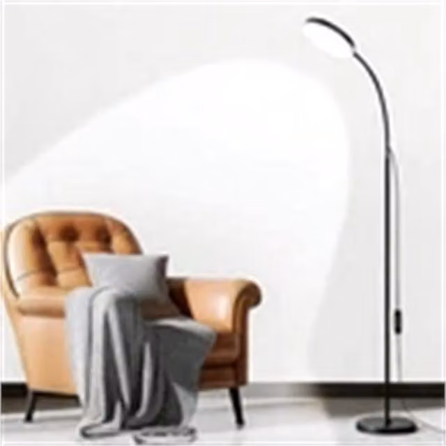 Nordara Black Flexible Arm Floor Standing LED Lamp with Adjustable Task Lighting