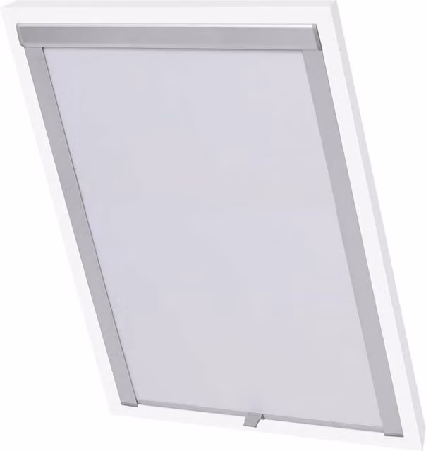 Berkfield Home White Blackout Thermal Insulating Polyester Roller Blinds