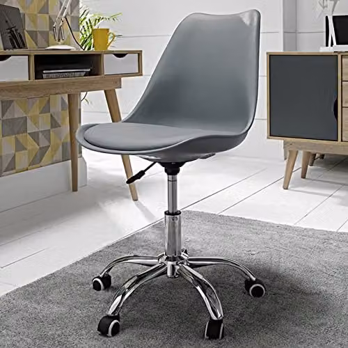 Netfurniture Osdera Modern Grey Office Chair with Castors – 2