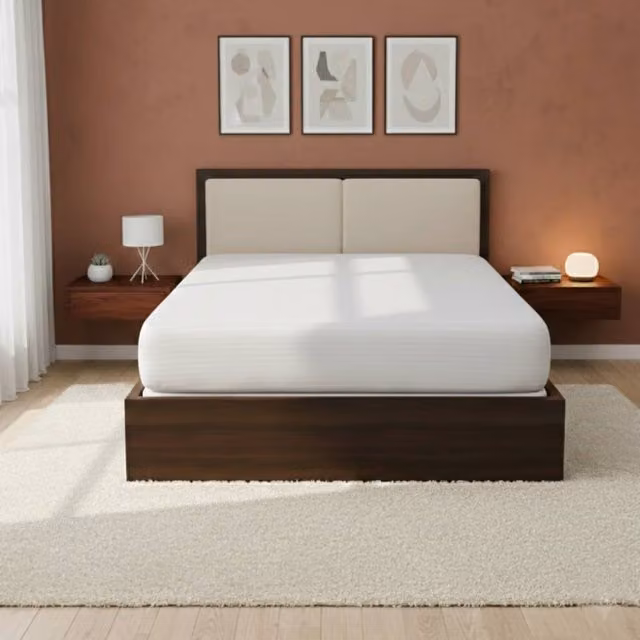 Snug City White Satin Stripe Soft Touch Extra Deep Fitted Sheet, W/D/H: 140 x 200 x 40 cm – 1