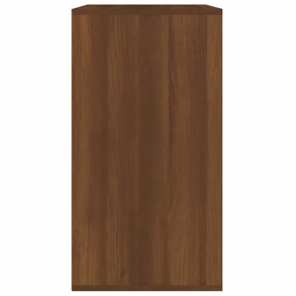 Berkfield Home Modern Brown Oak Cosmetic Cabinet, W: 80 cm, D: 40 cm, H: 75 cm – 3