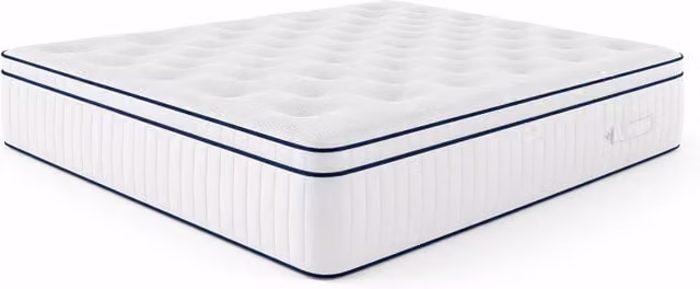 Soft Snooze Beds Luxury 2000 Pocket Spring Pillow Top Mattress, White, W: 140 cm, L: 200 cm