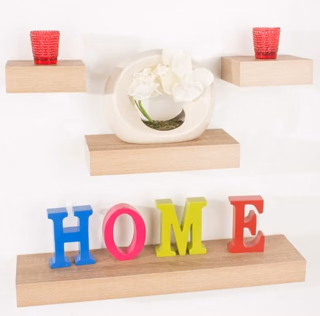 Core Products Ltd Hudson 4 Piece Narrow Wall Mounted Shelf Set in Matt White