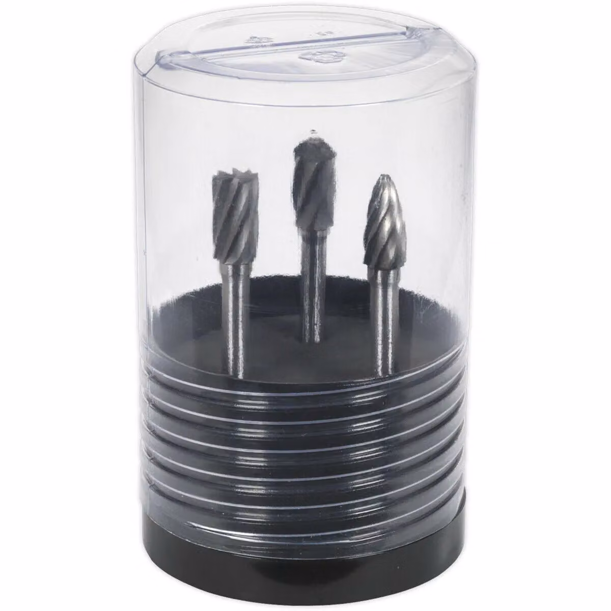 Loops 3 Pack Tungsten Carbide Rotary Burr Bits Set, 10mm, Silver and Multicolour – 2