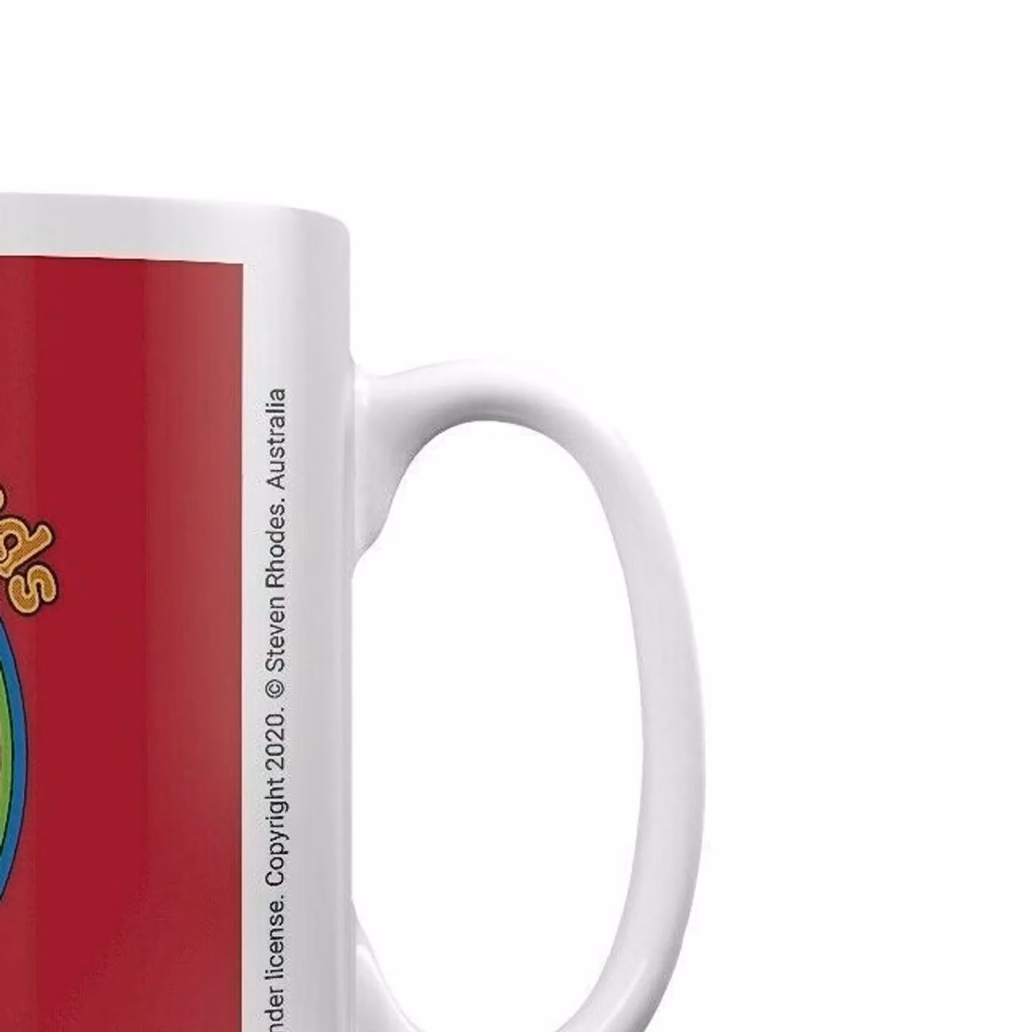 Steven Rhodes My Imaginary Friends Ceramic Mug in Red – 2
