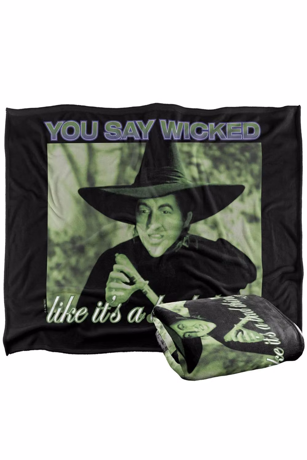 LOGOVISION The Wizard Of Oz Wicked Witch Silky Touch Super Soft Fleece Throw Blanket, Multicolour, W: 152 cm, D: 127 cm – 7