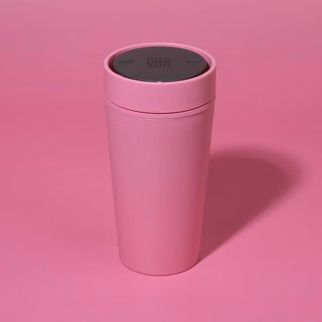 Circular & Co Reusable Coffee Cup in Bright Pink, 355 ml