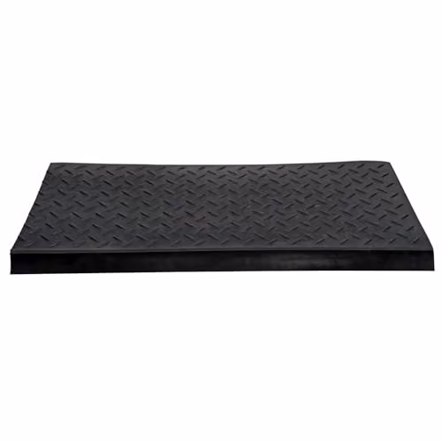 Actiasmat 3-Piece Self-Adhesive Non-Slip Rubber Stair Tread Mats with Geometric Pattern in Black – 6