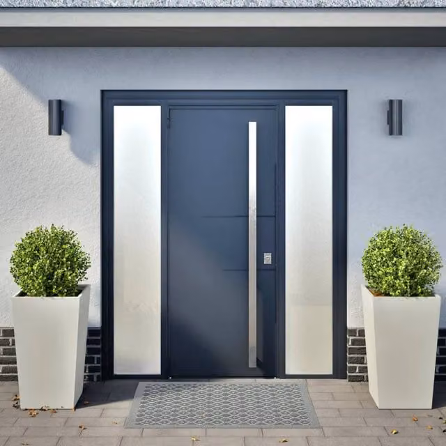 Berkfield Home Garden Steel Column Planters, White, 2 Pieces, W/D/H: 45 x 45 x 75 cm