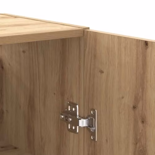 vidaXL Modern Wall Mounted Cabinet in Artisan Oak, Brown, W: 69.5 cm, D: 34 cm, H: 90 cm – 4