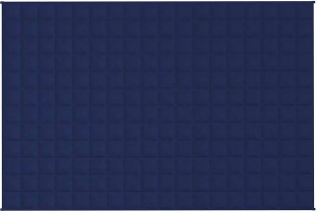 Berkfield Home Blue Allergy Friendly Weighted Blanket with Glass Beads, W: 122 cm, D: 183 cm, 5 kg – 1