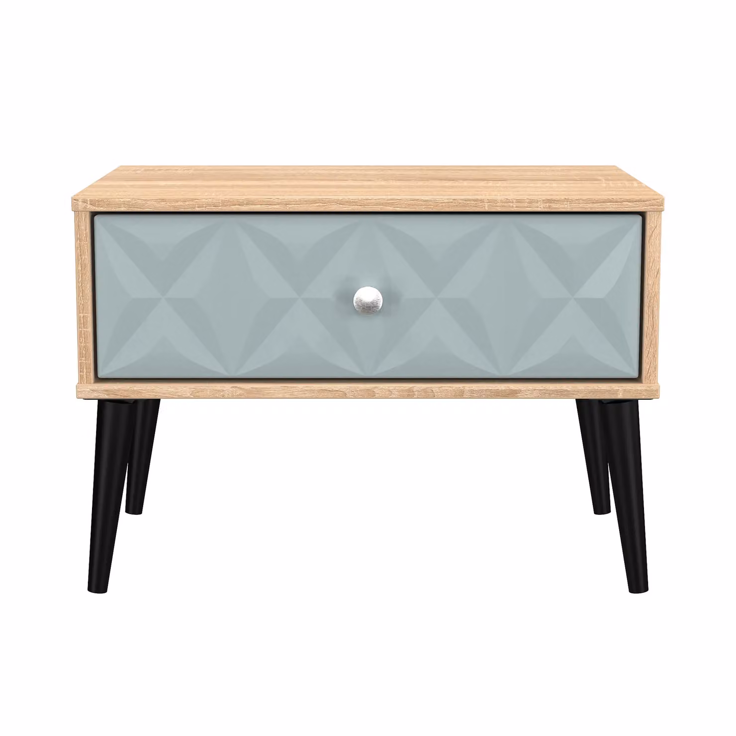 Ready Assembled 2 U Toledo Wide Side Table with 1 Drawer in Duck Egg Blue – 2