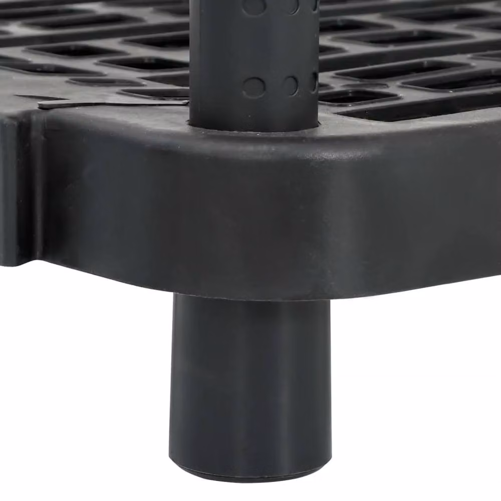 Berkfield Home 5-Tier Storage Shelf in Black with Adjustable Shelves, W/D/H: 93.5 x 45.5 x 194.5 cm – 5