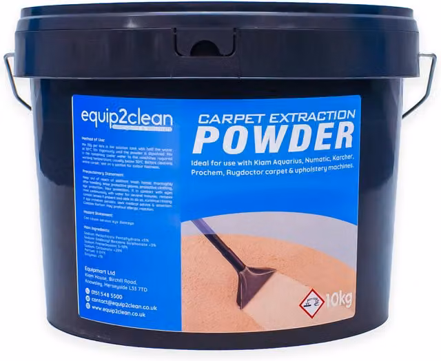 Kiam Products Carpet and Upholstery Detergent Powder, Blue, 10 kg