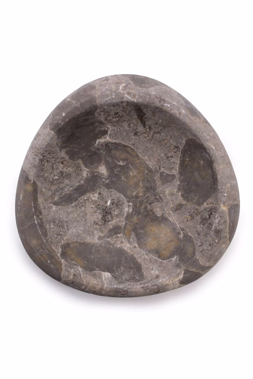 KDMD Tri-Oval Marble Soap Dish in Grey and Black Stone – 2