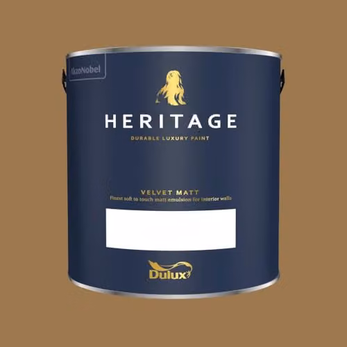 Dulux Trade Heritage Matt Dispersion Paint in Masters Gold, 2.5l – 2