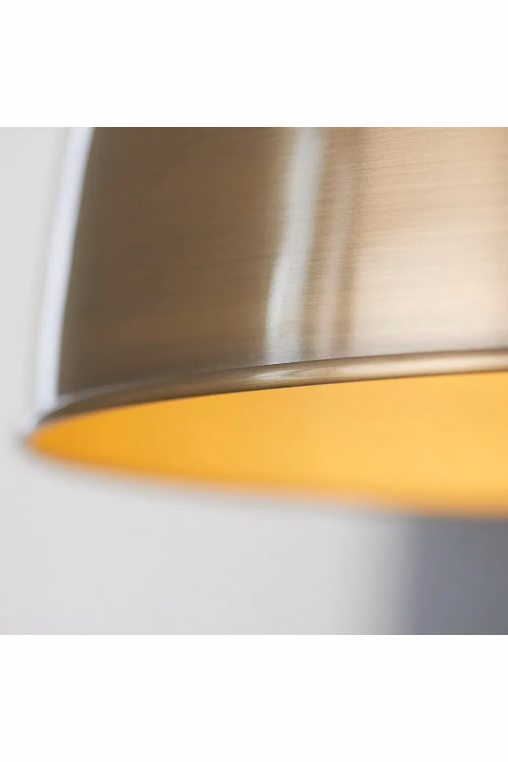 Netlighting Franklin Industrial LED Pendant Ceiling Lamp, Yellow and Antique Brass, Diameter: 33 cm – 5