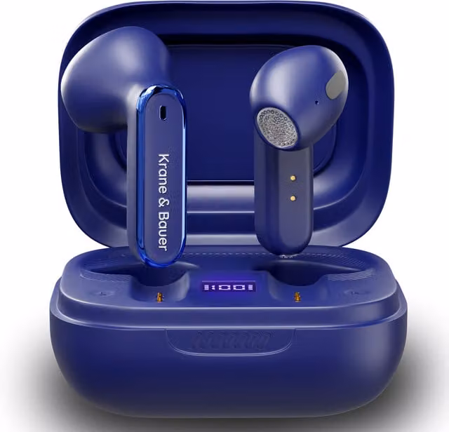 Krane Bauer True Wireless Bluetooth Earbuds in Blue