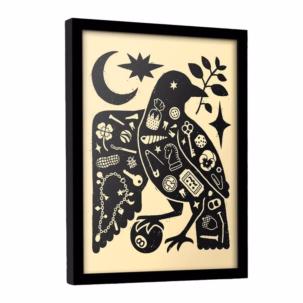 Pyramid International The Collectors Crow Multicolour Framed Paper Poster – 2