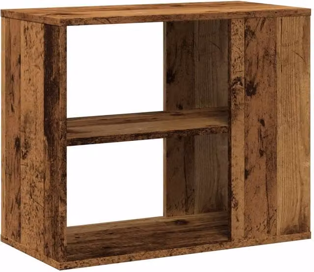 Berkfield Home Side Cabinet in Old Wood Brown, W/D/H: 60 x 30 x 50 cm