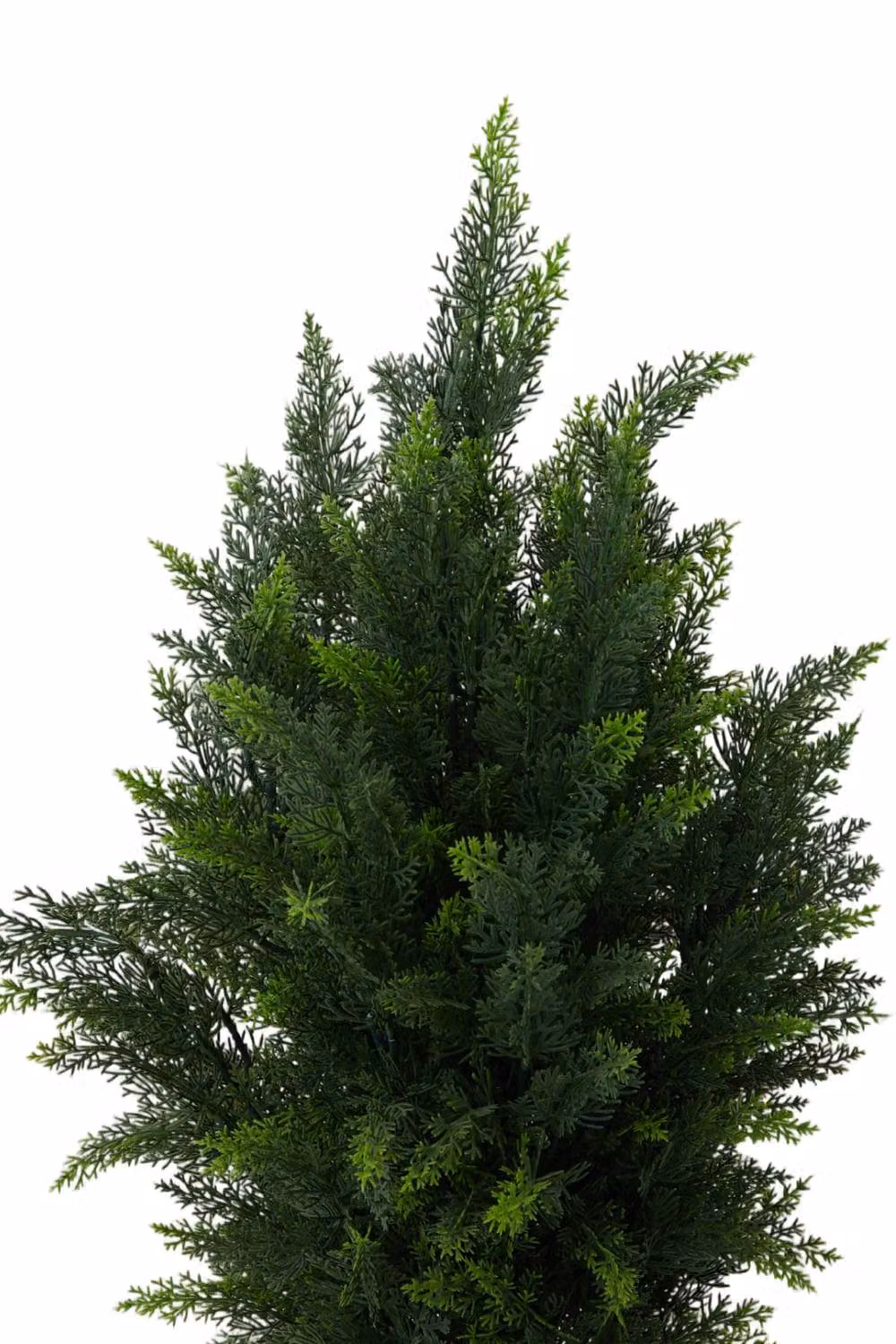 Garden Sanctuary Tabletop Artificial Cypress Tree in Green and Black Pot – 4