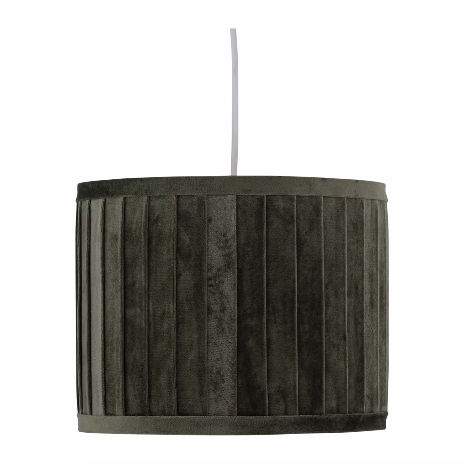 First Choice Lighting Sundance Set of 2 Easy Fit Round Lamp Shades, Green and Gold Pleated, Diameter: 30 cm – 2