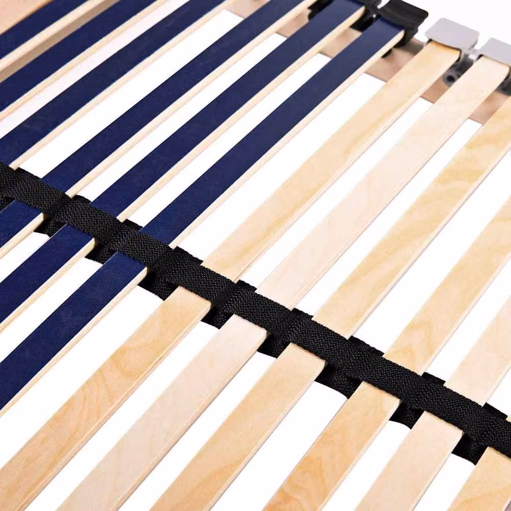 Berkfield Home Brown Slatted Bed Base with Beech Wood Slats and Metal Frame, W: 70 cm, L: 190 cm – 3