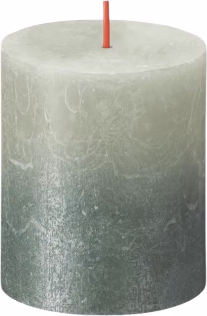 Bolsius Foggy Green Rustic Candle in Green and Grey