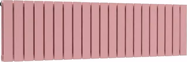 Lux Heat Flat Horizontal Double Steel Radiator in Pink, W/H: 147 x 40 cm