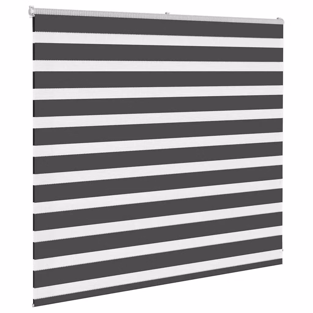Berkfield Home Black Zebra Day and Night Blind, W: 155 cm, H: 100 cm – 3