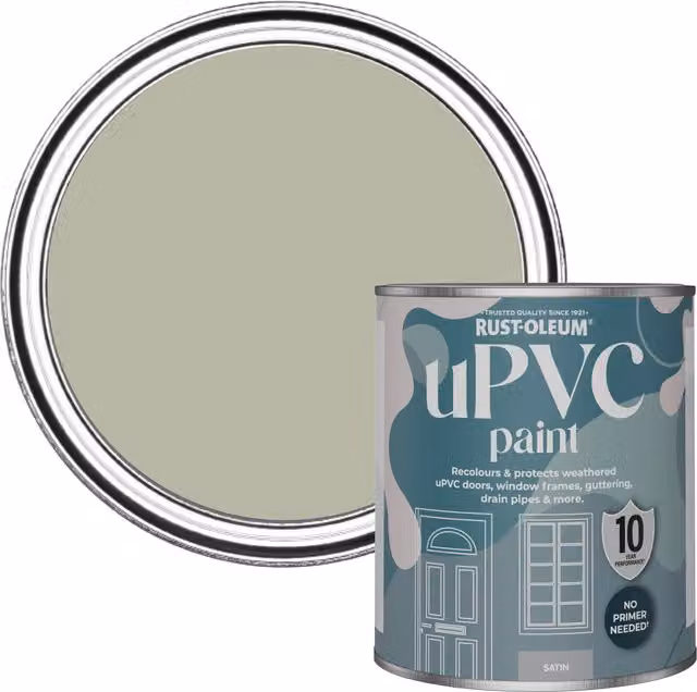 Rust-Oleum Satin Finish UPVC Paint in Tanglewood, 0.75 l